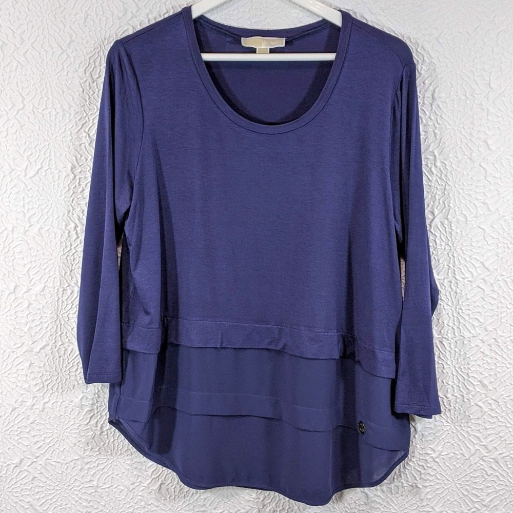 MICHAEL Michael Kors Layered Chiffon Illusion Top
